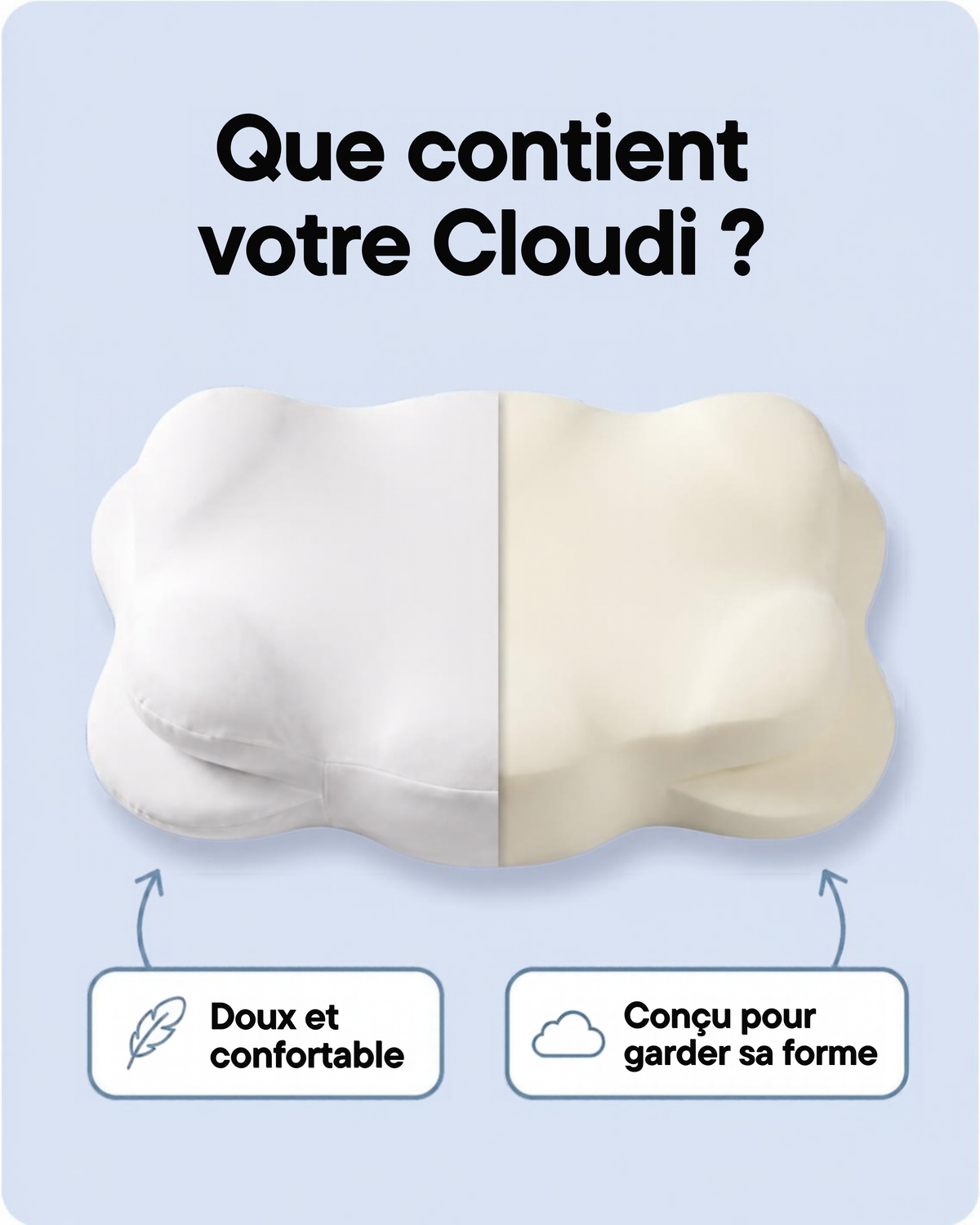 Le Cloudi oreiller confort