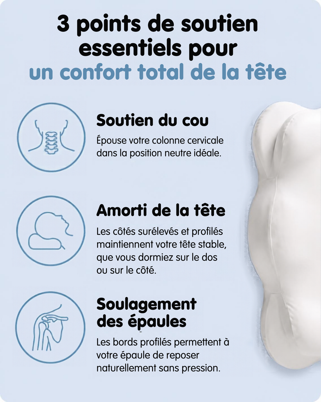 Le Cloudi oreiller confort